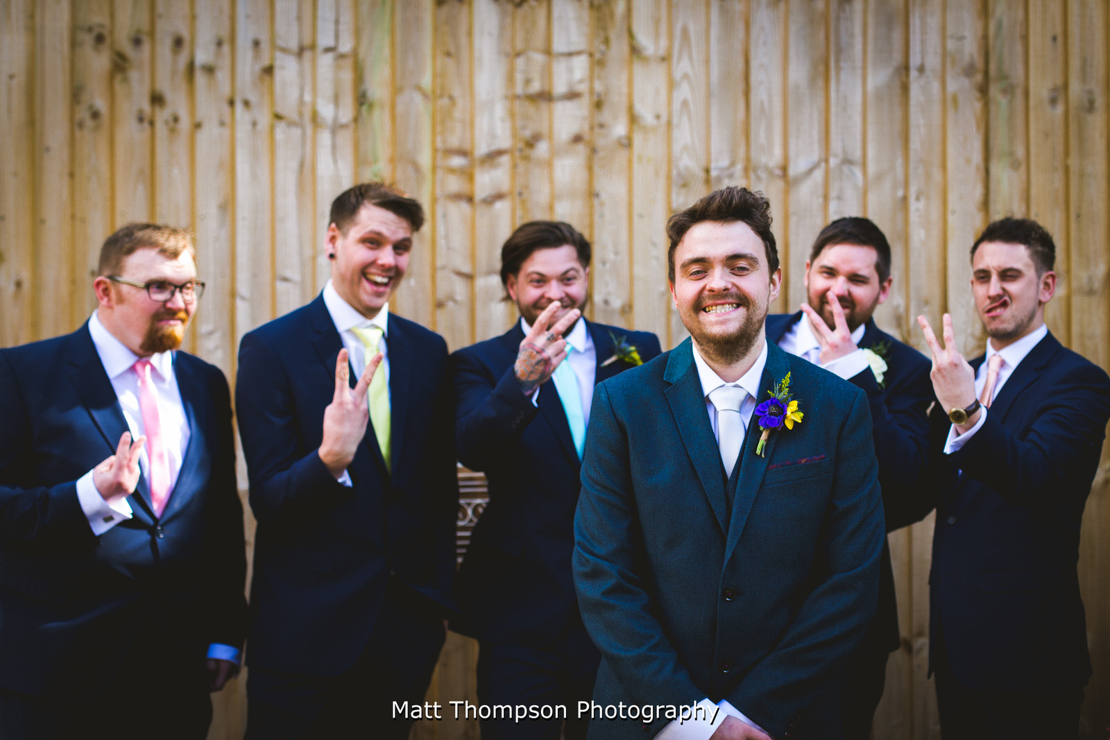 groomsmen swearing
