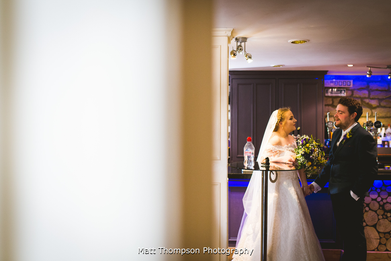 bride and groom quiet moment