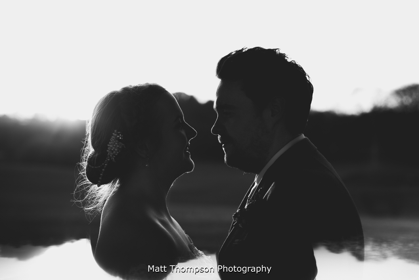 sunset wedding photos