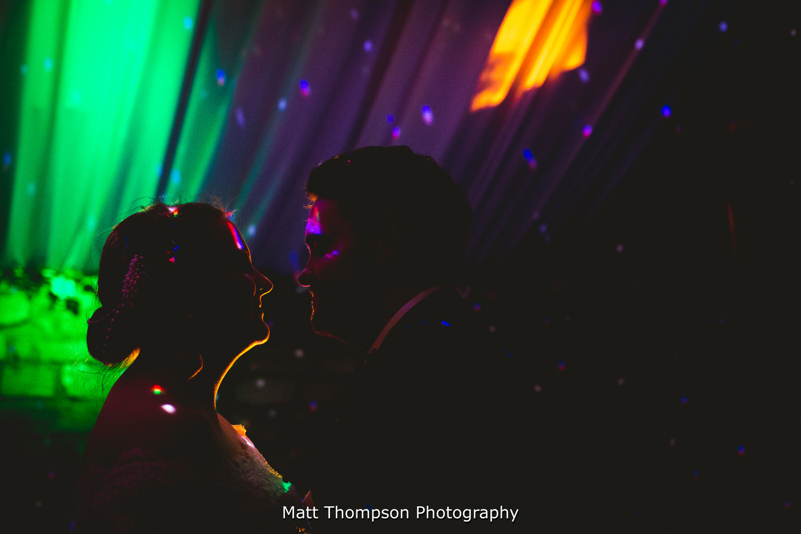 first wedding dance at the old barn at esholt west yorkshire