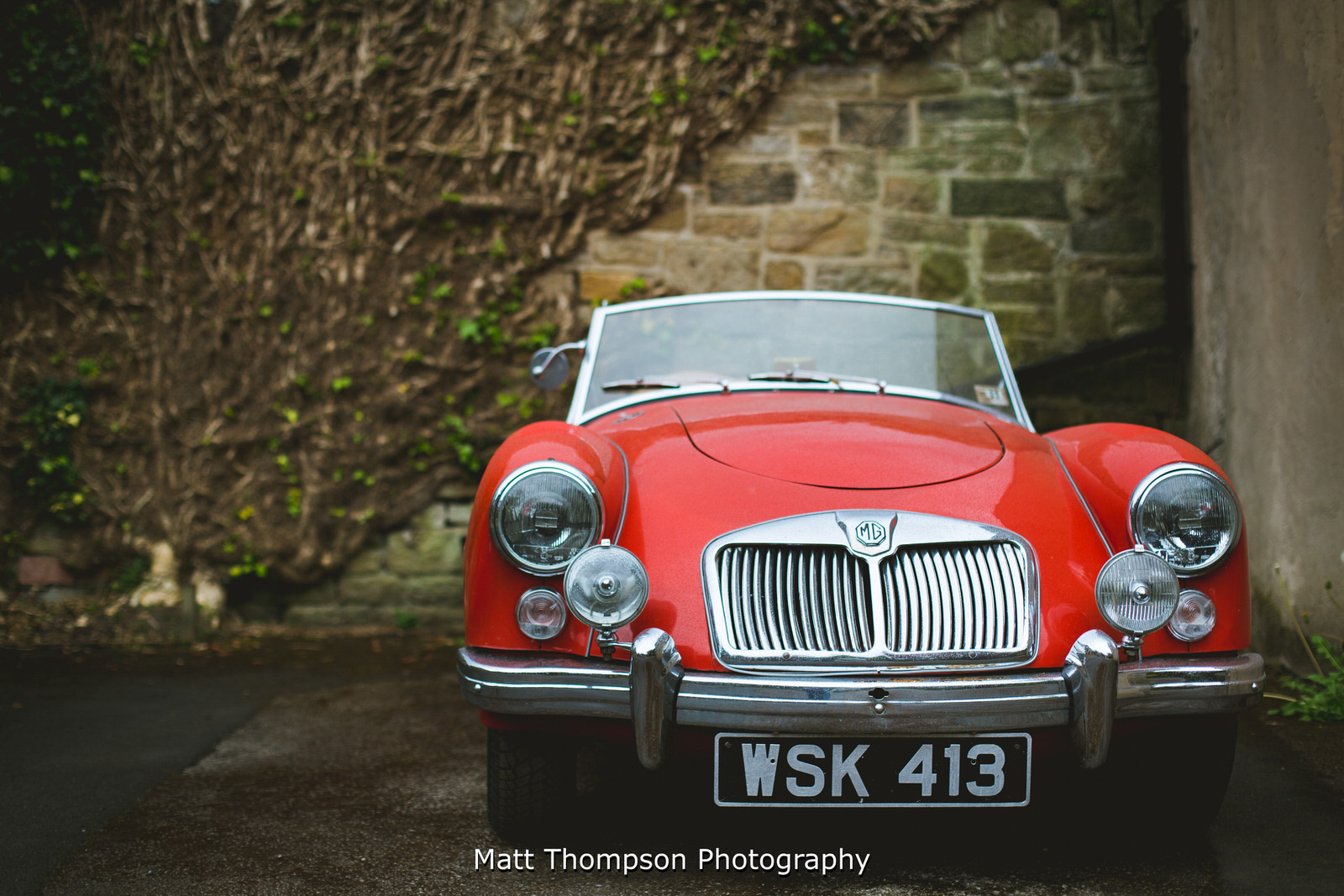 ford mg wedding car