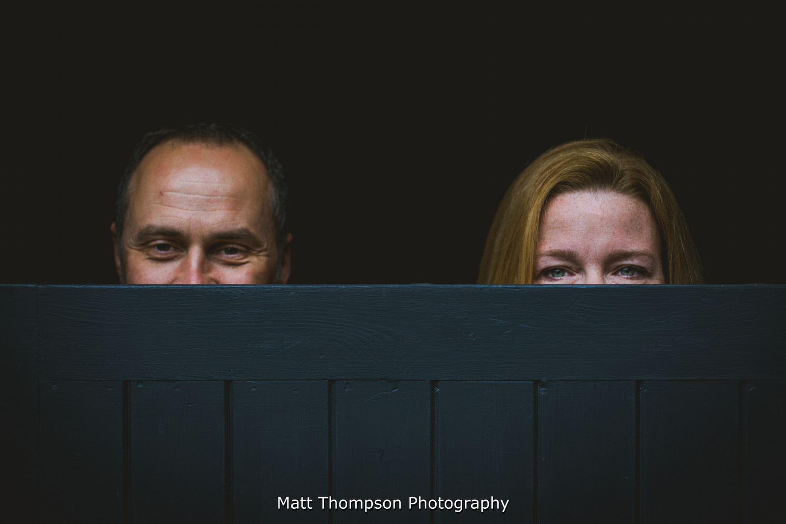 couple peeking
