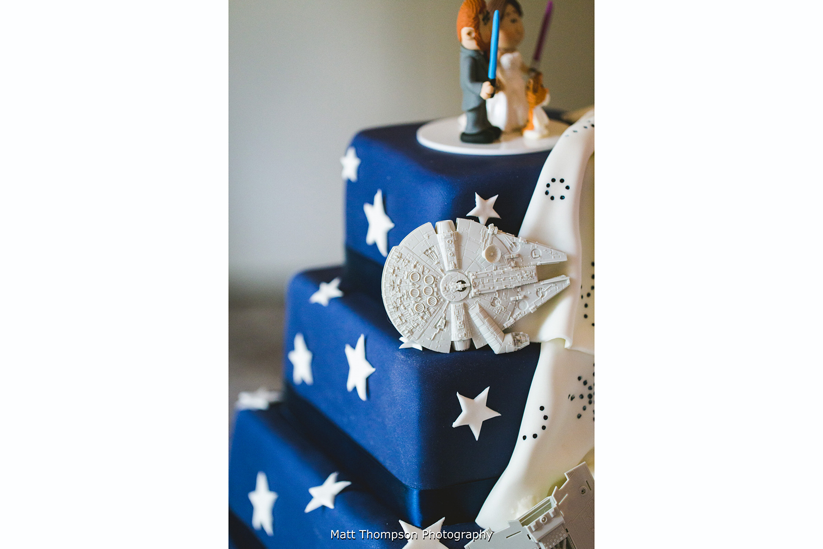wedding cake star wars detail