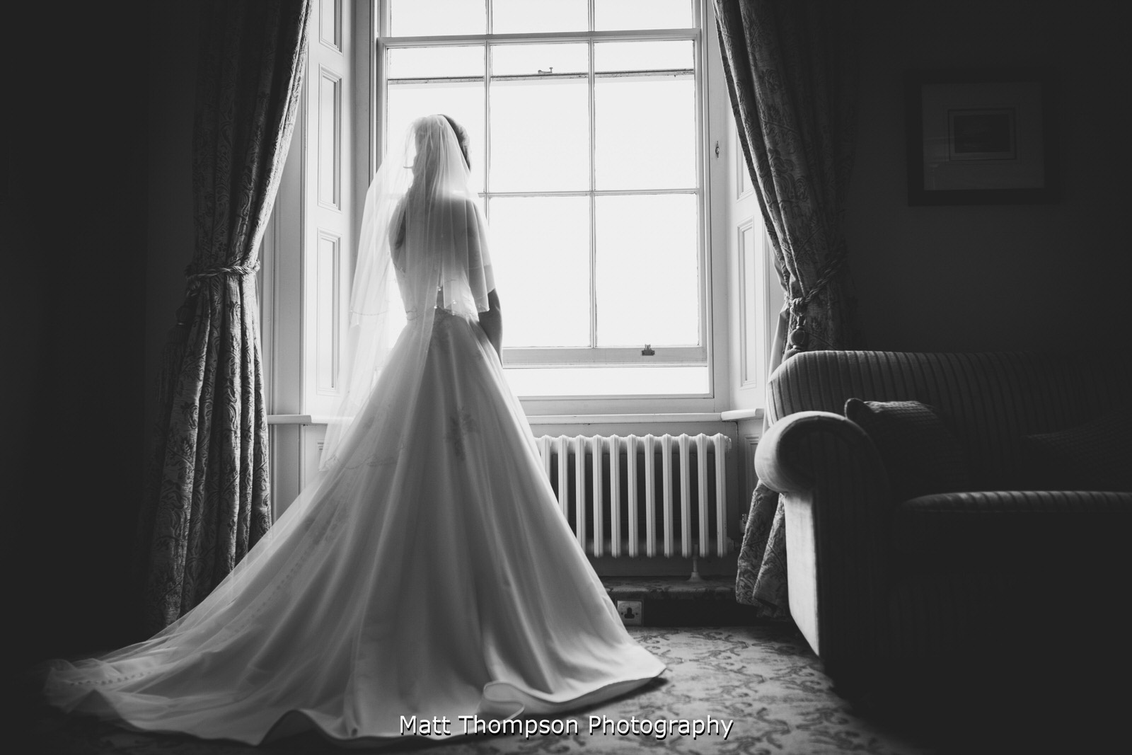 bride in the window