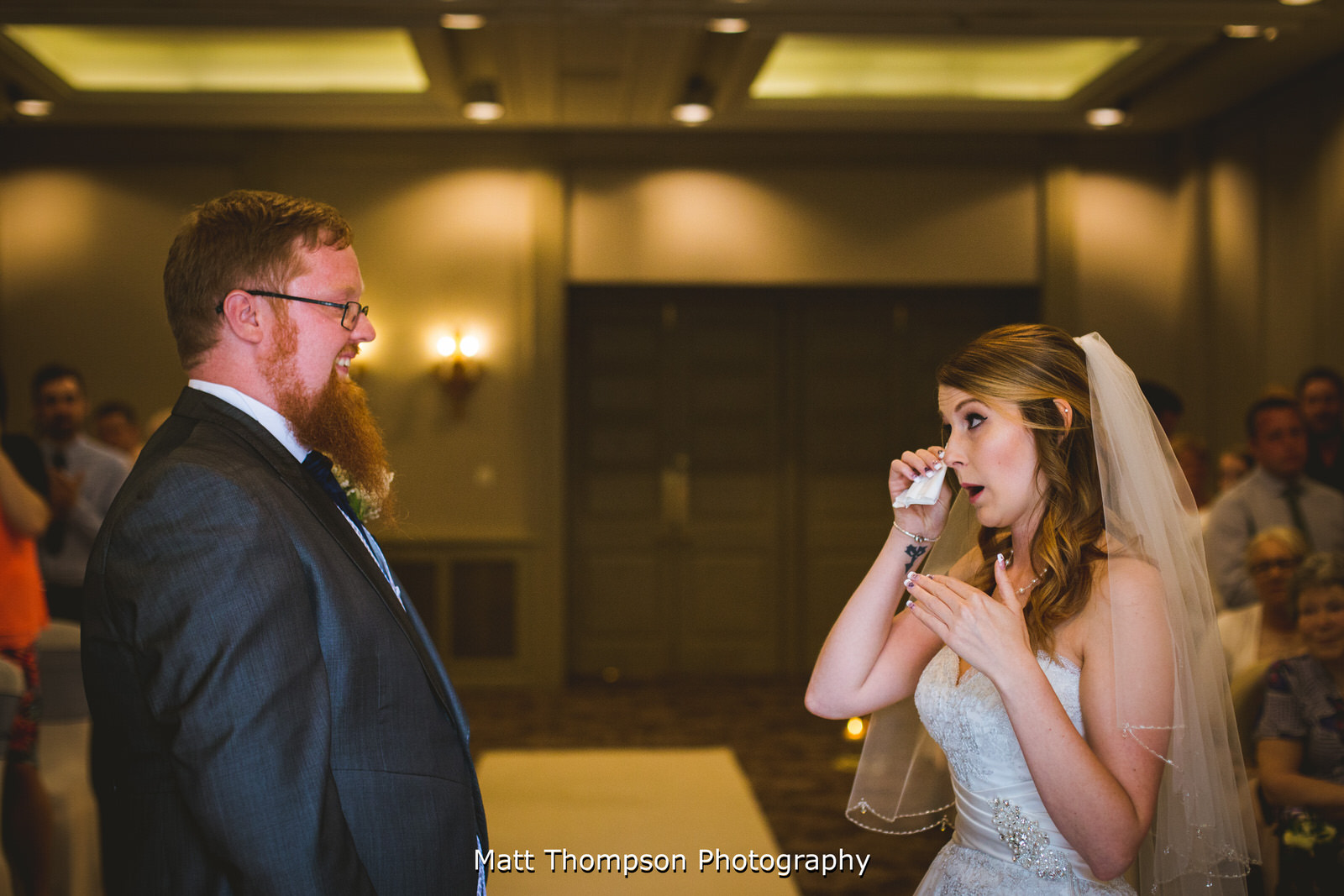 bride crying