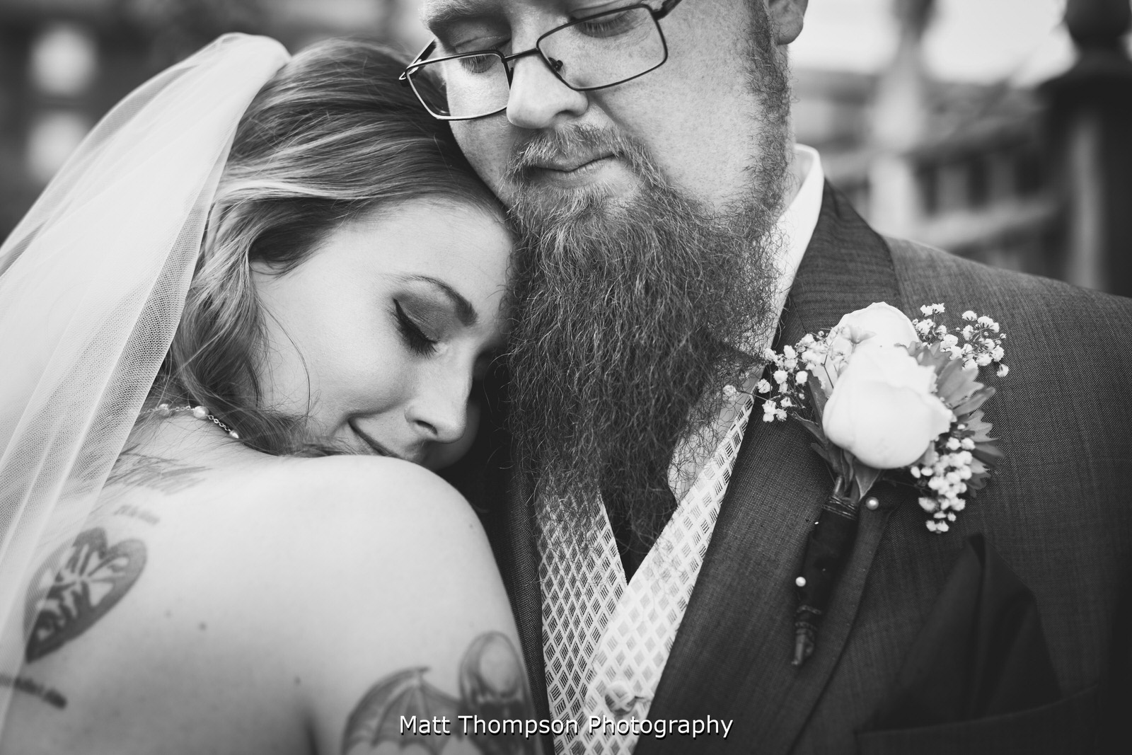 intimate wedding moment