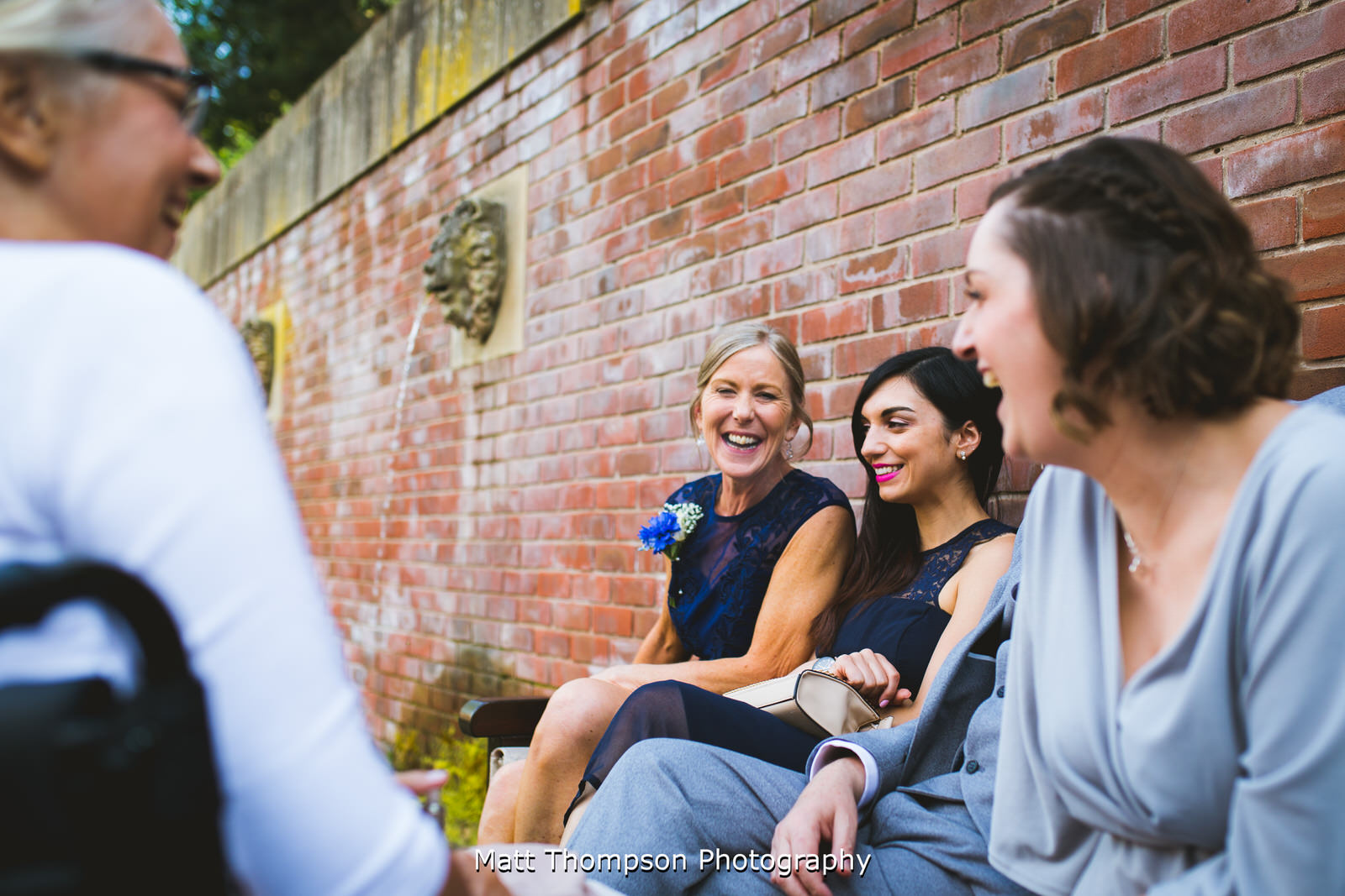 laughter at wedding