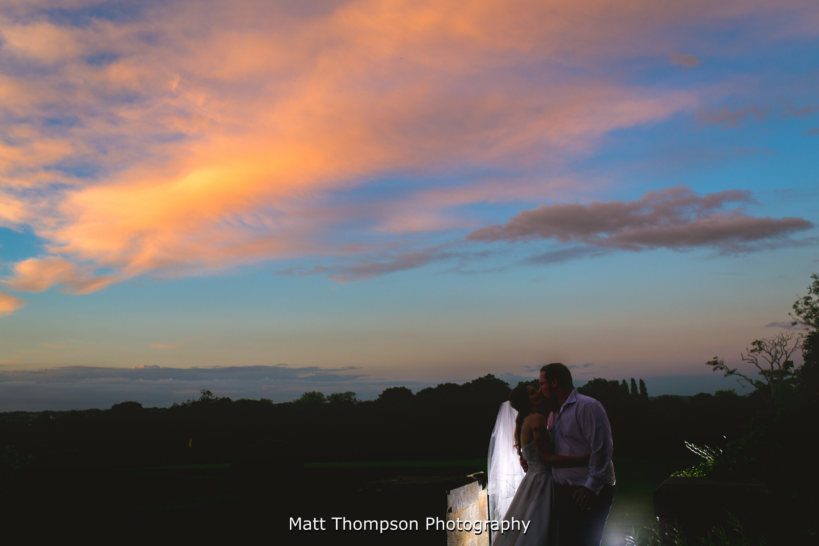 sunset at oulton hall