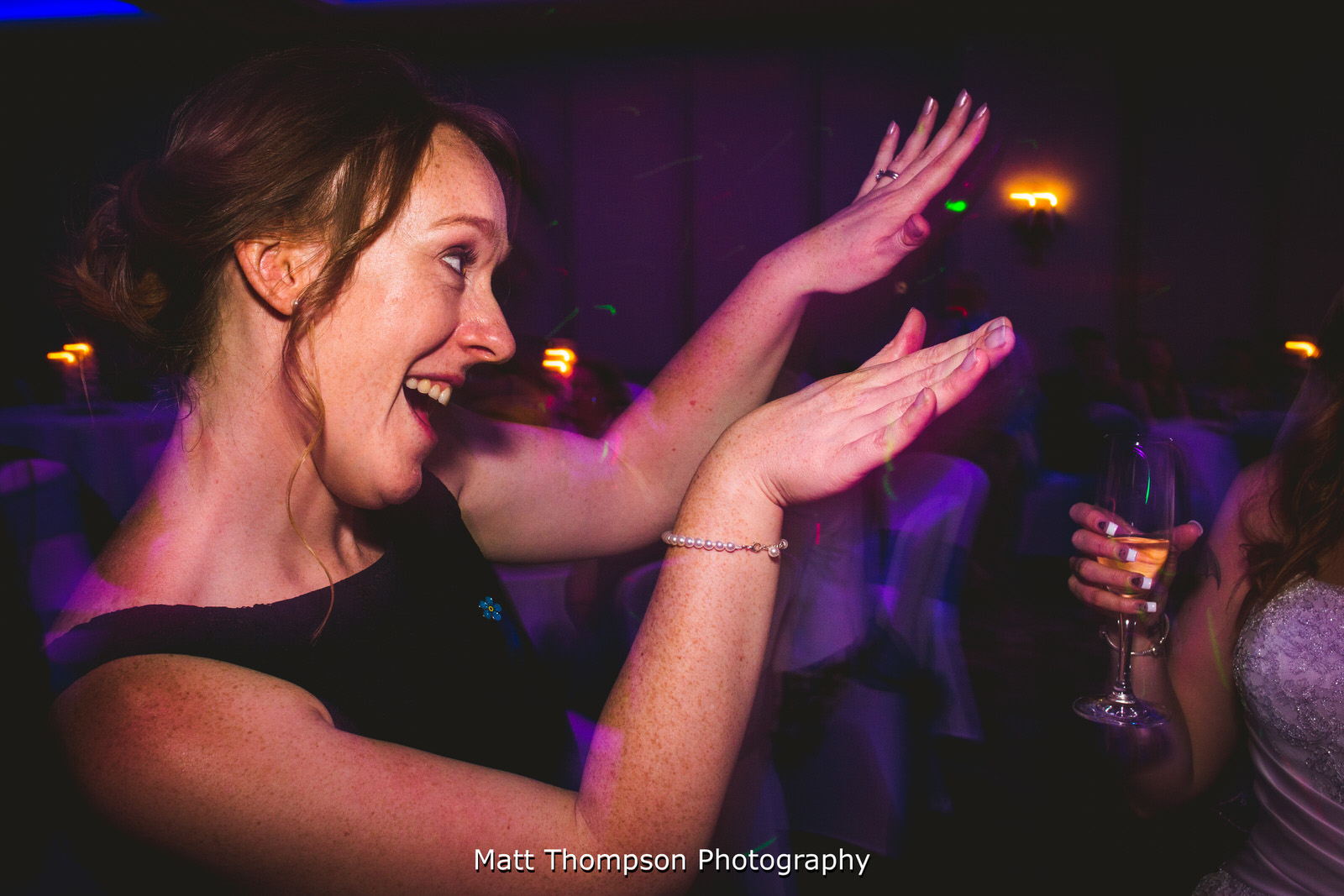 bridesmaid dancing