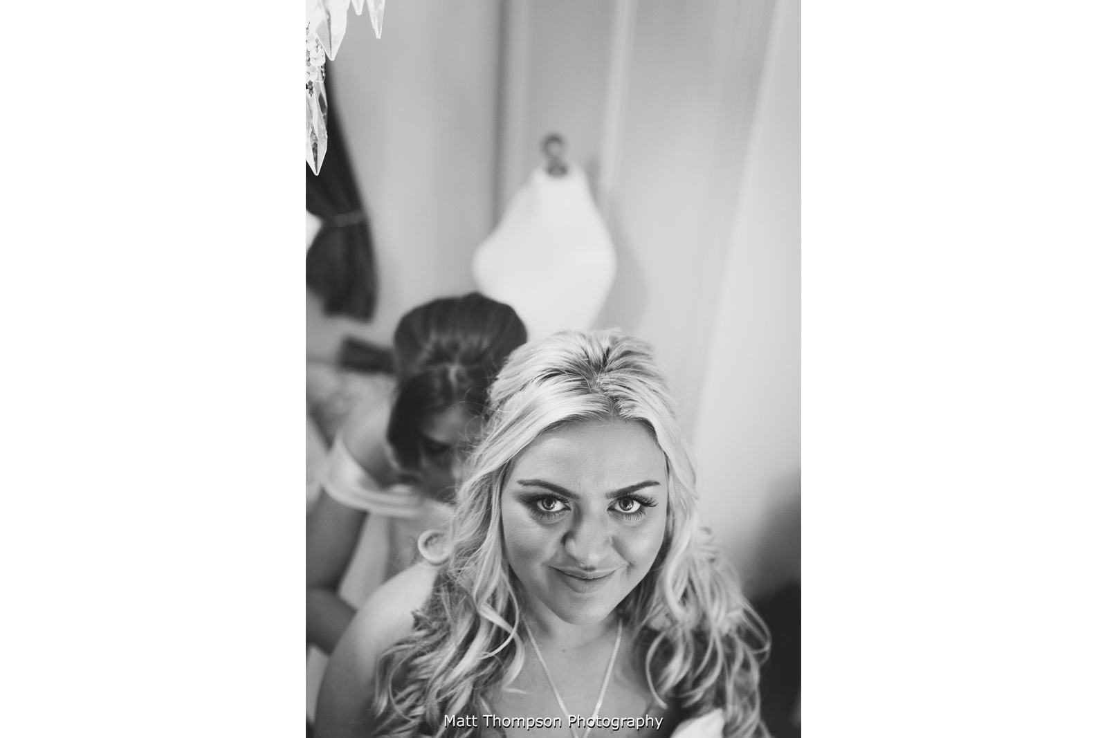 bride smiling at halifax wedding