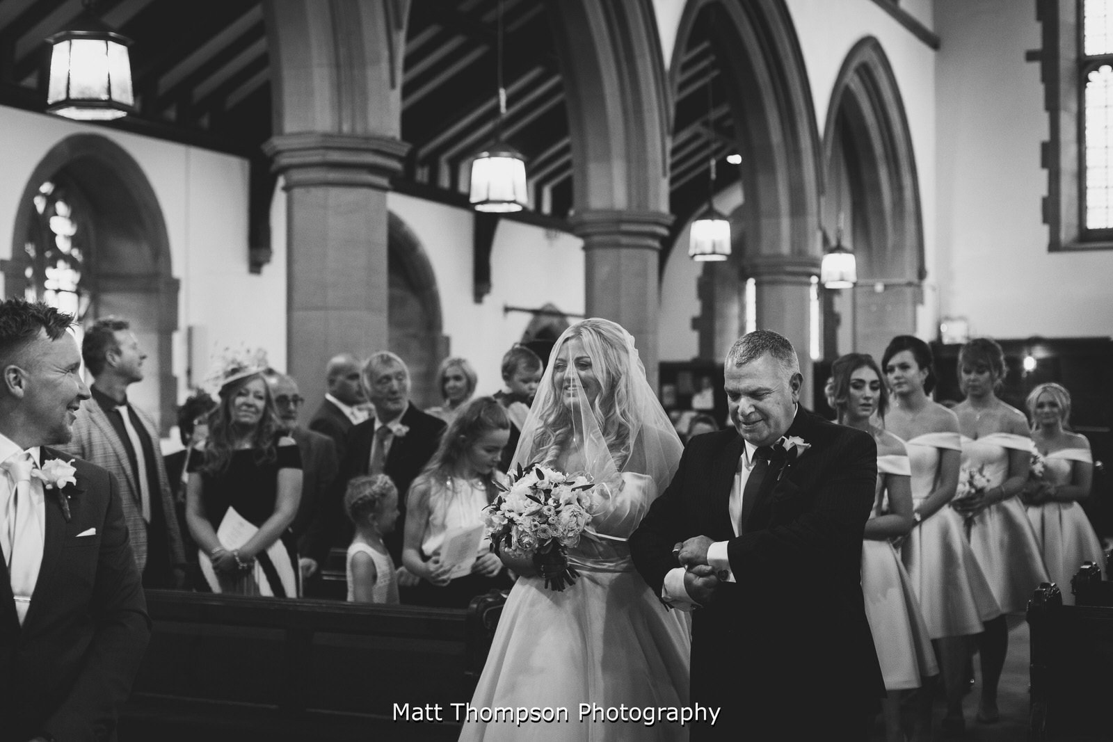 bride and groom meet for the first time