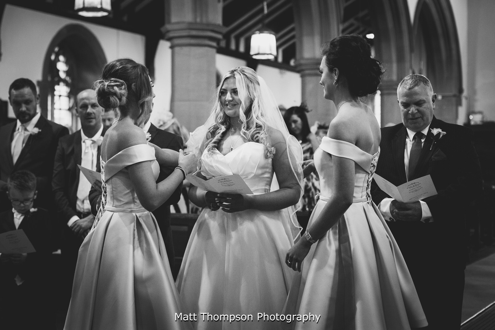 bridal party at halifax church