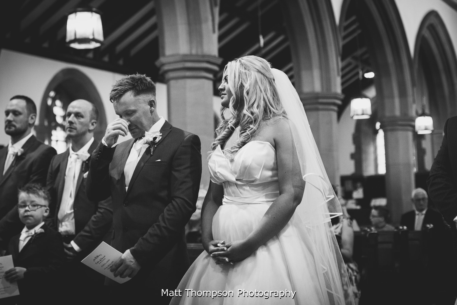 groom crying