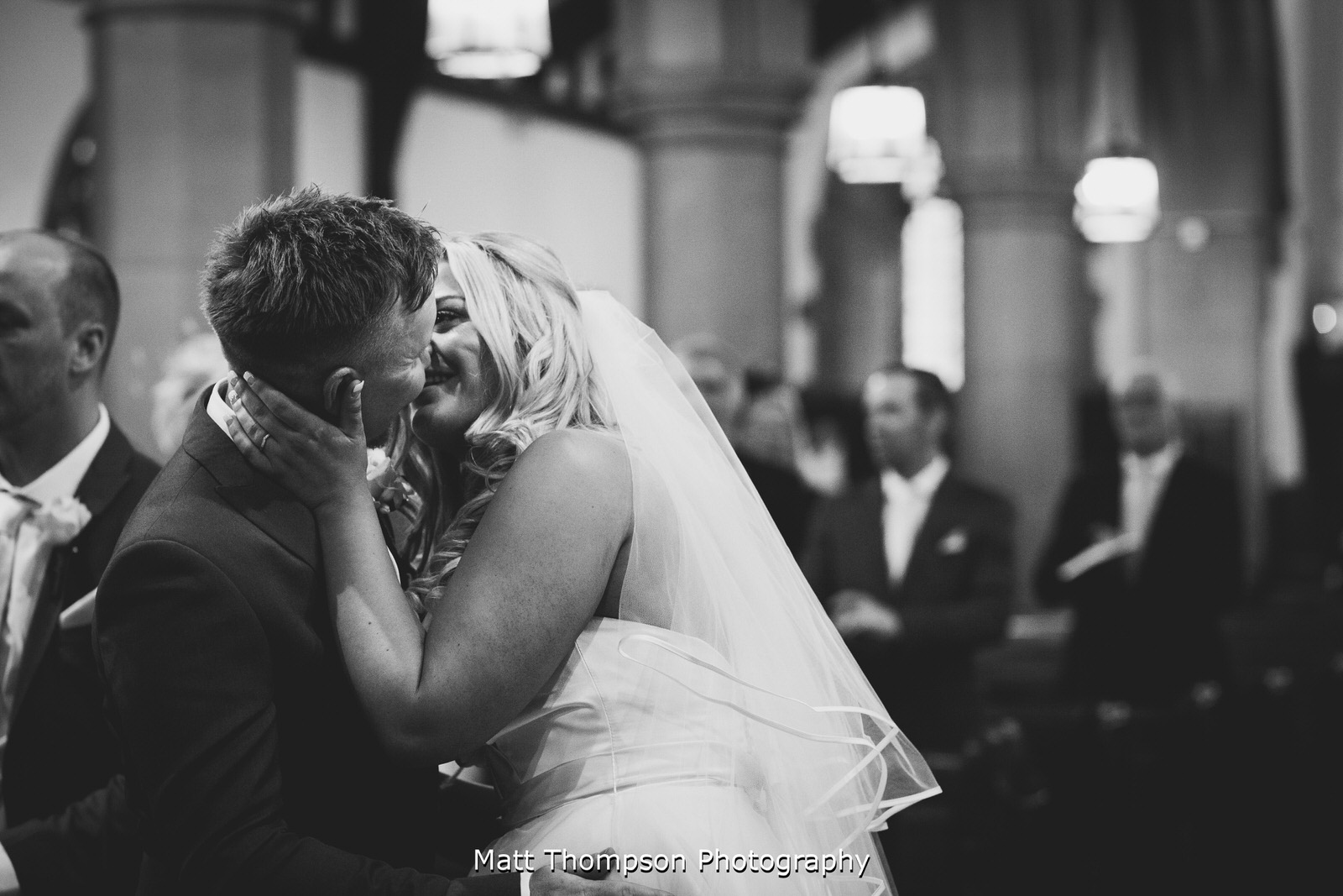 first kiss as man and wife