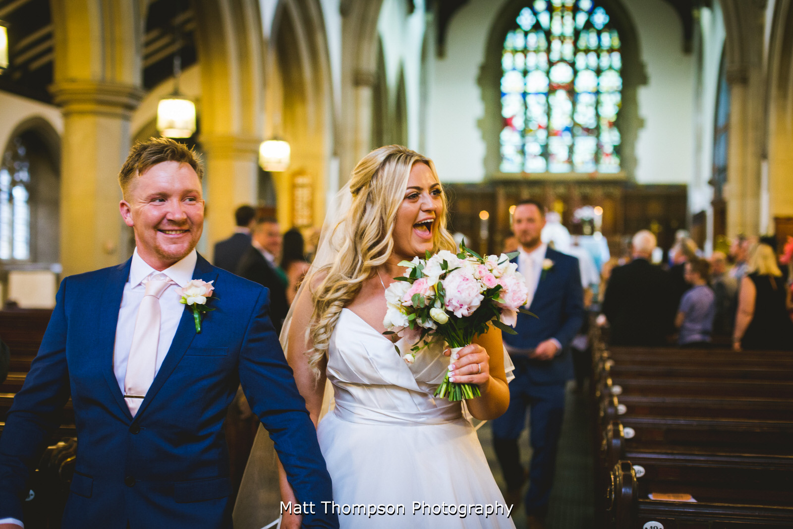 walking down the isle