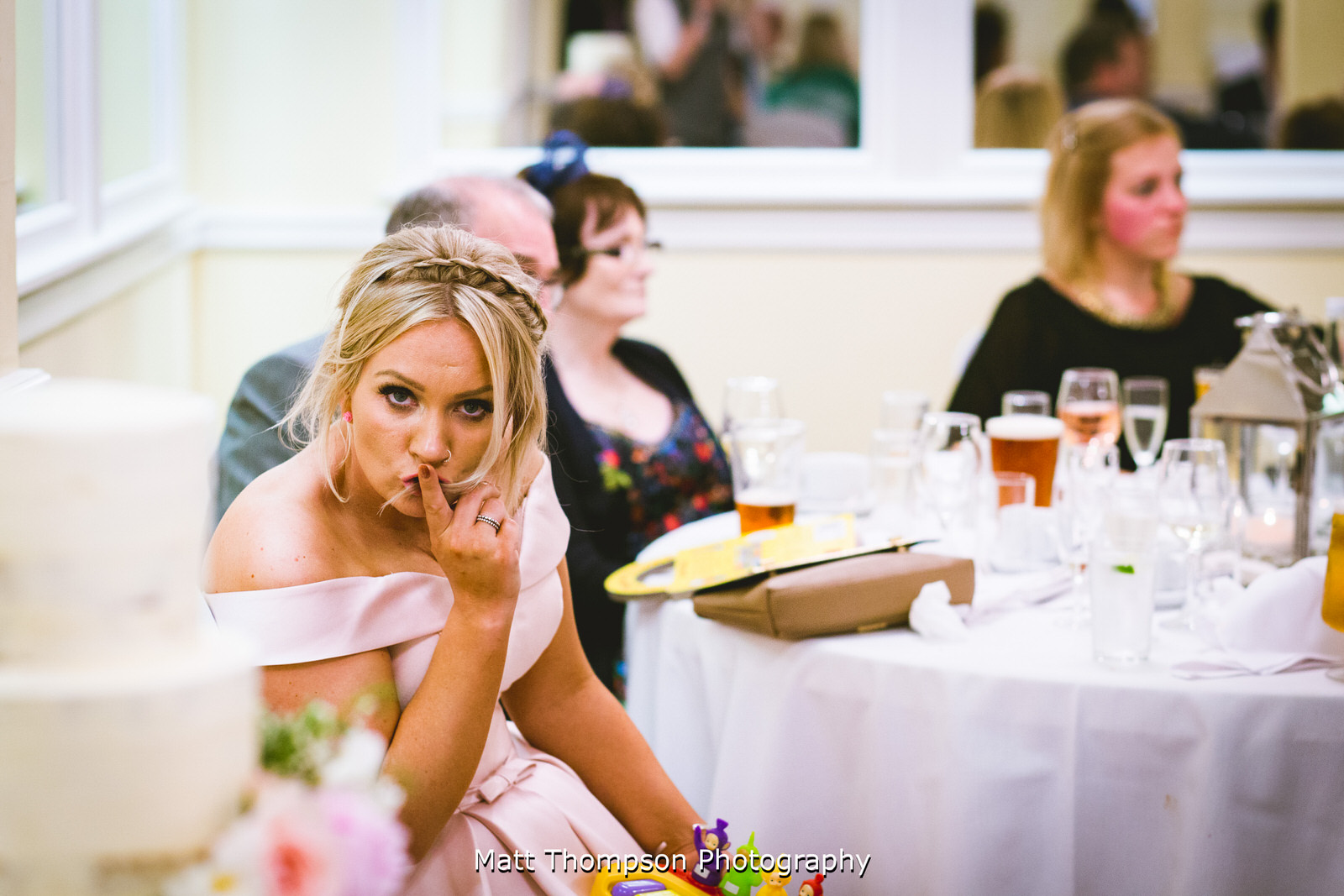 quiet for wedding speeches