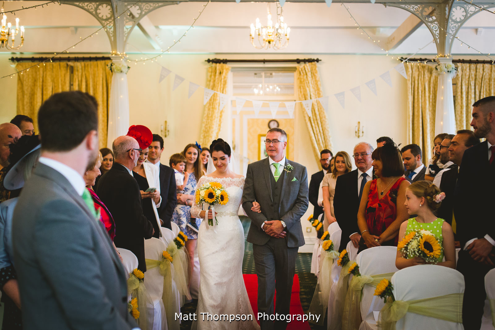 bride walking down the isle