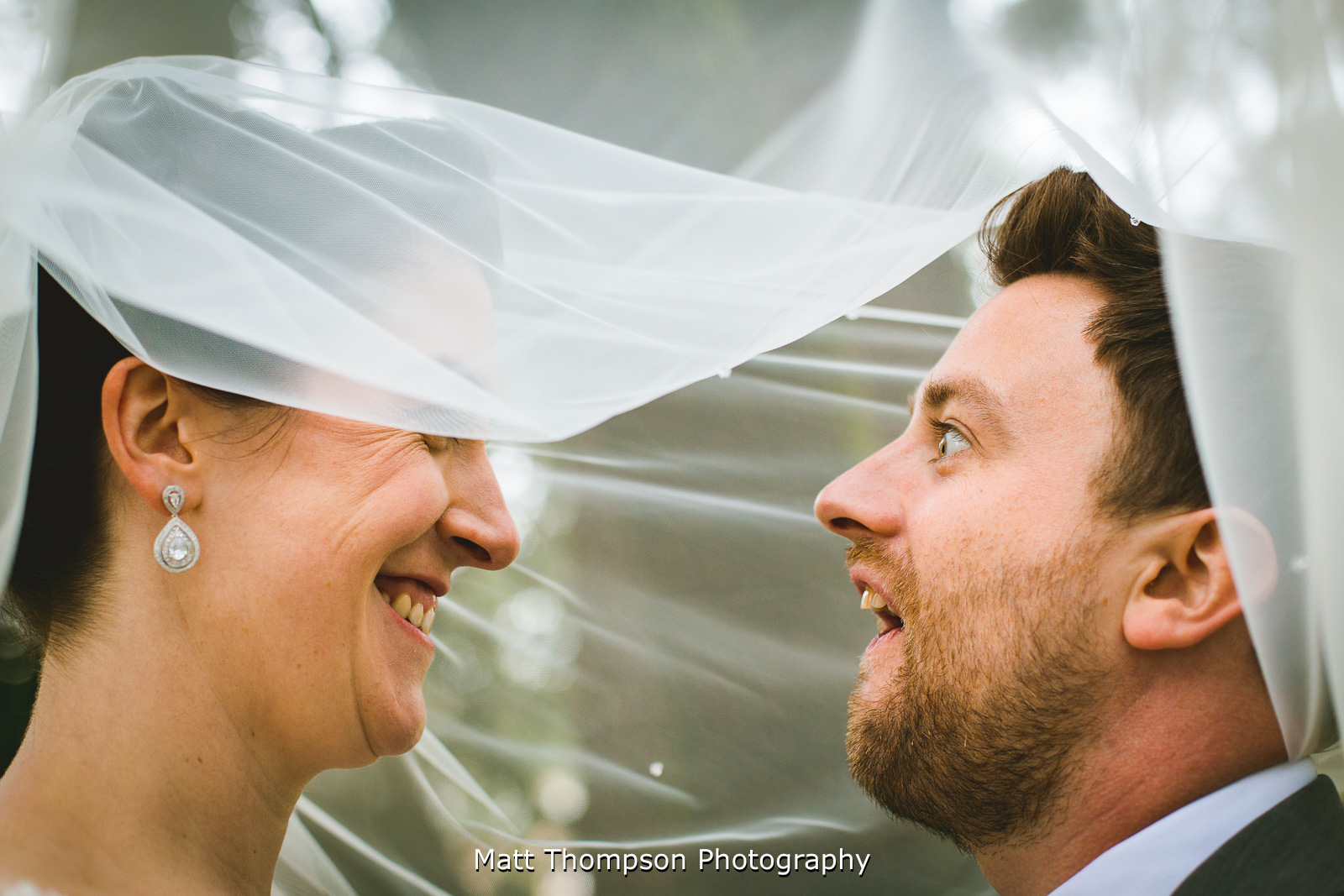 groom pulling a funny face