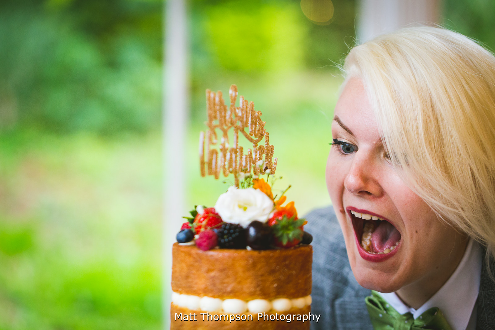 best woman eating the cake