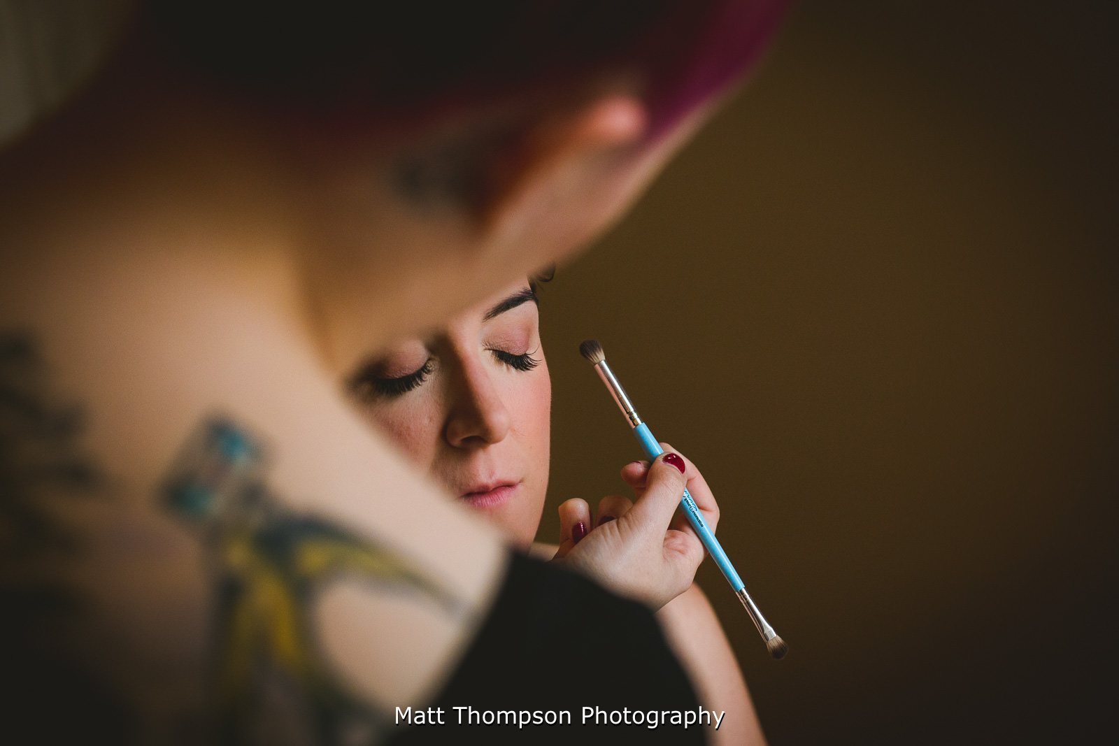 le keux vintage wedding make up