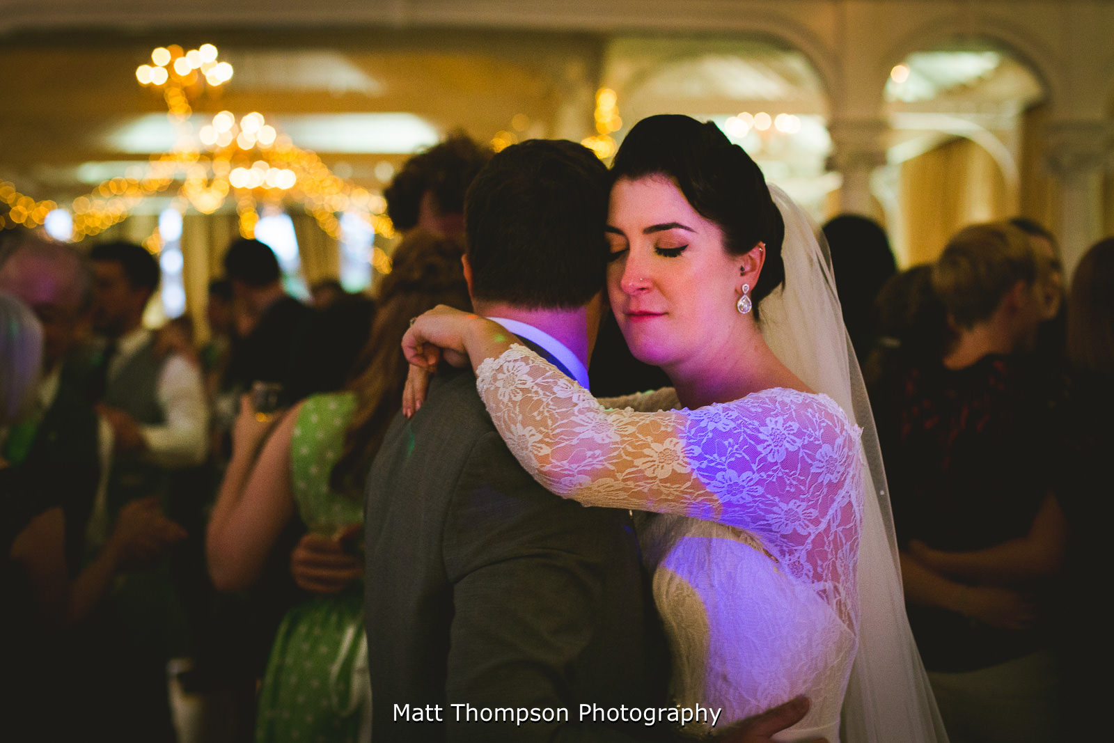on the dance floor