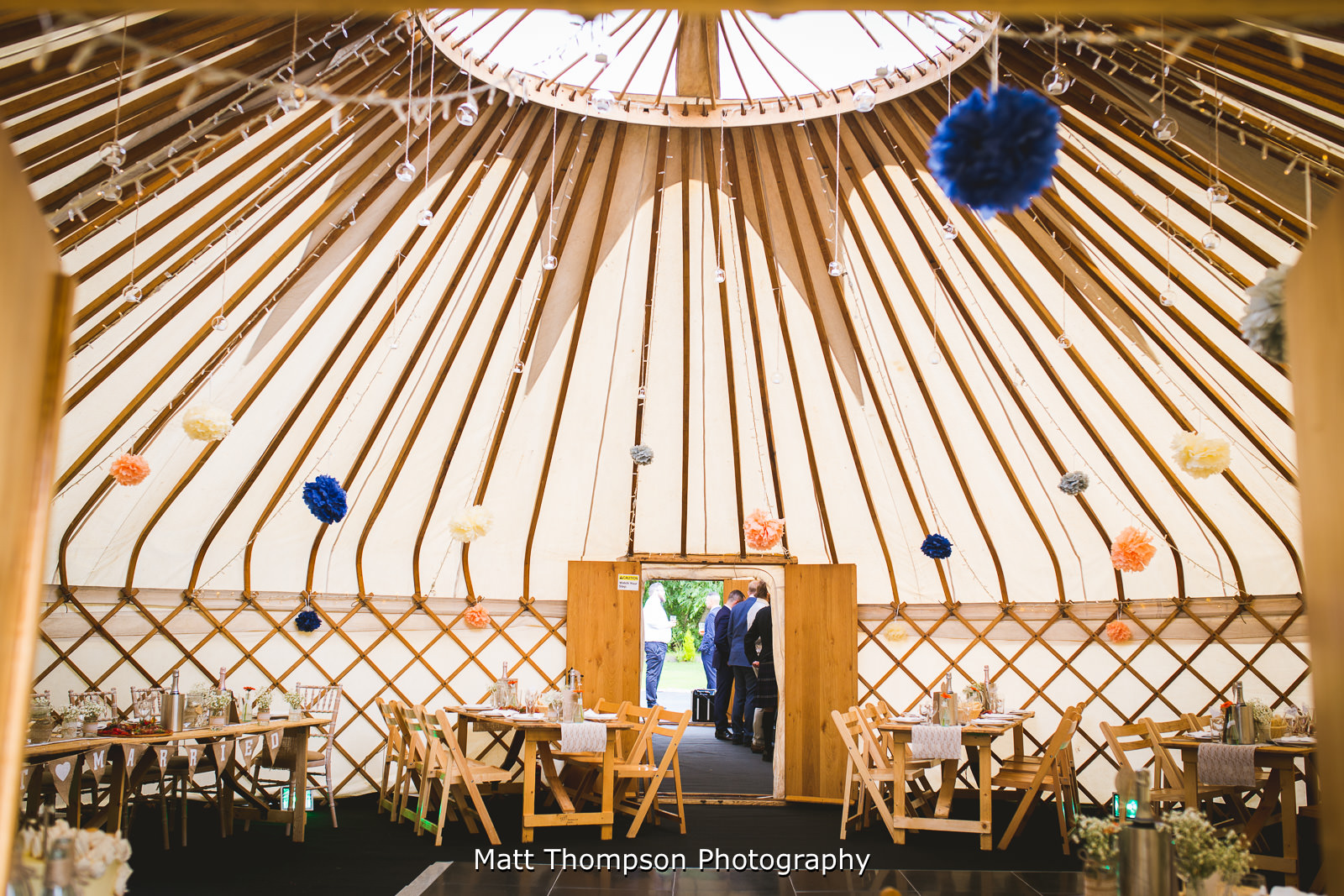 wedding yurt inside
