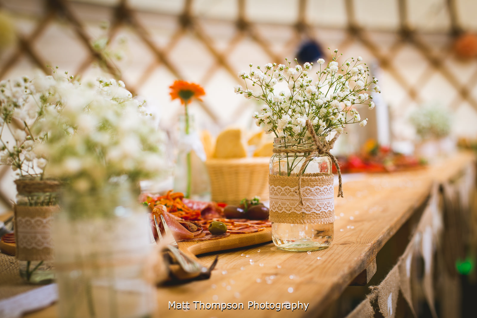 wild flower table decorations