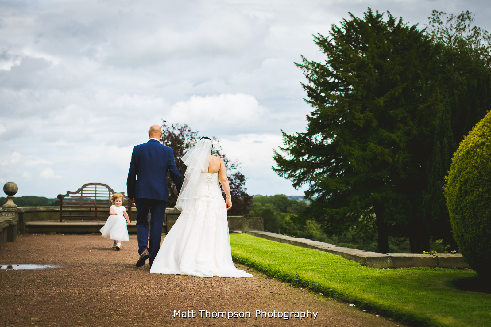 walking at a wedding
