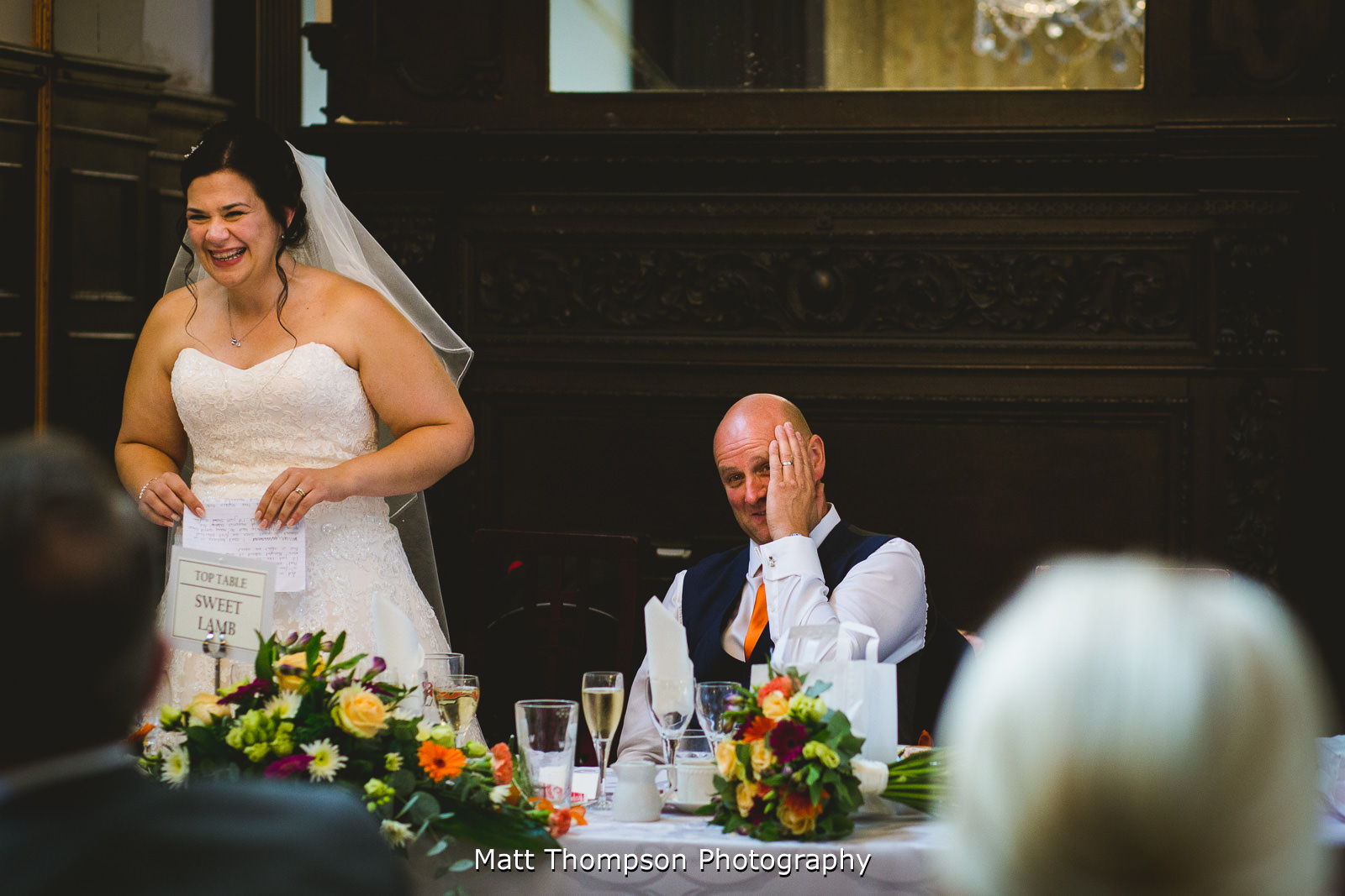 embarrassed groom