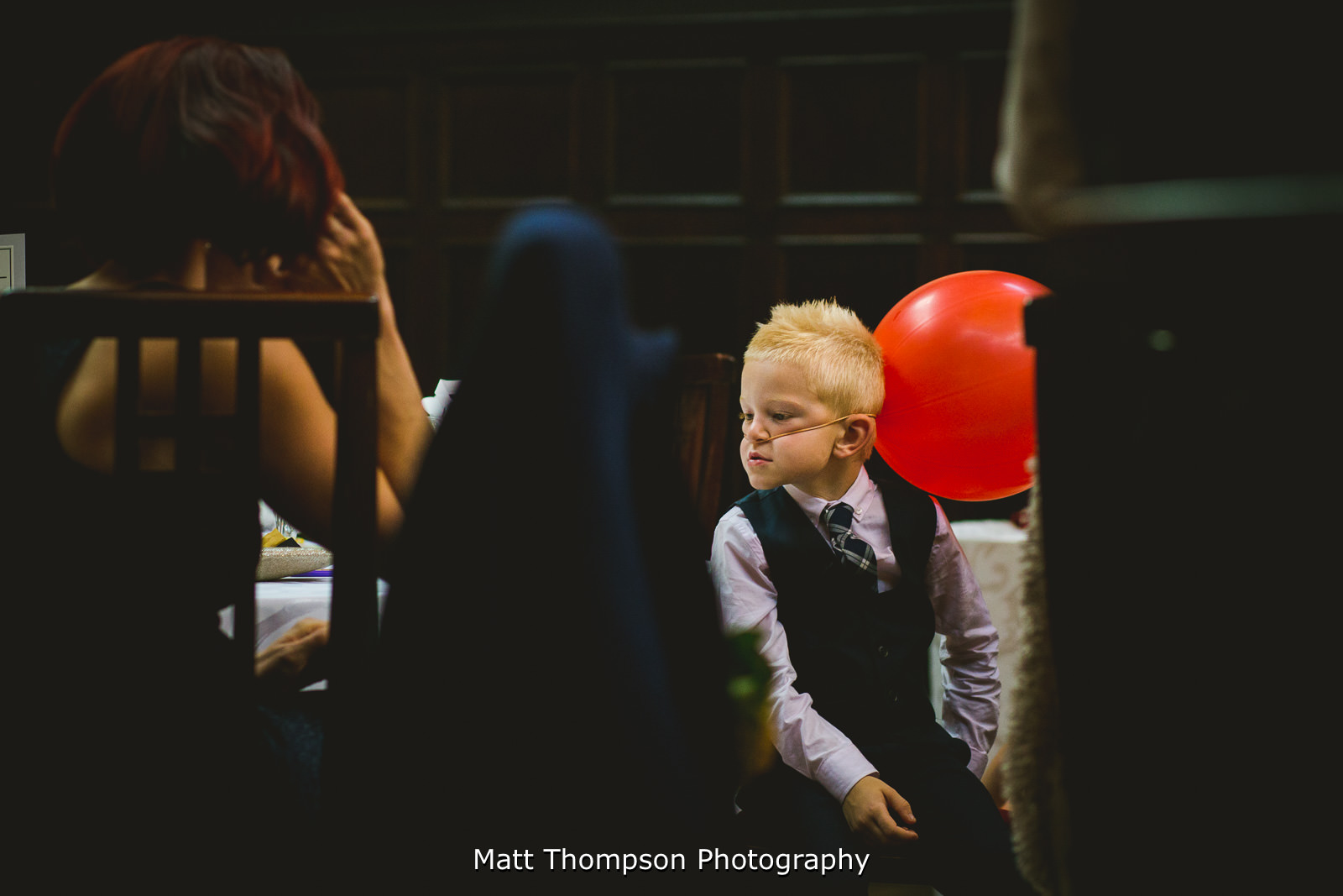 kids bored at a wedding