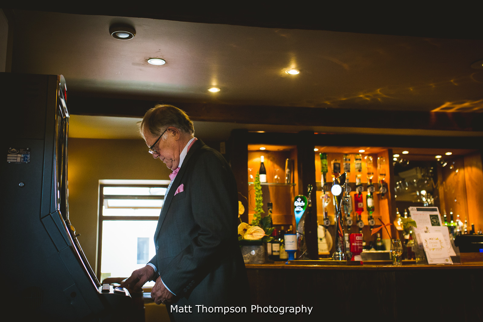 playing slots at a wedding