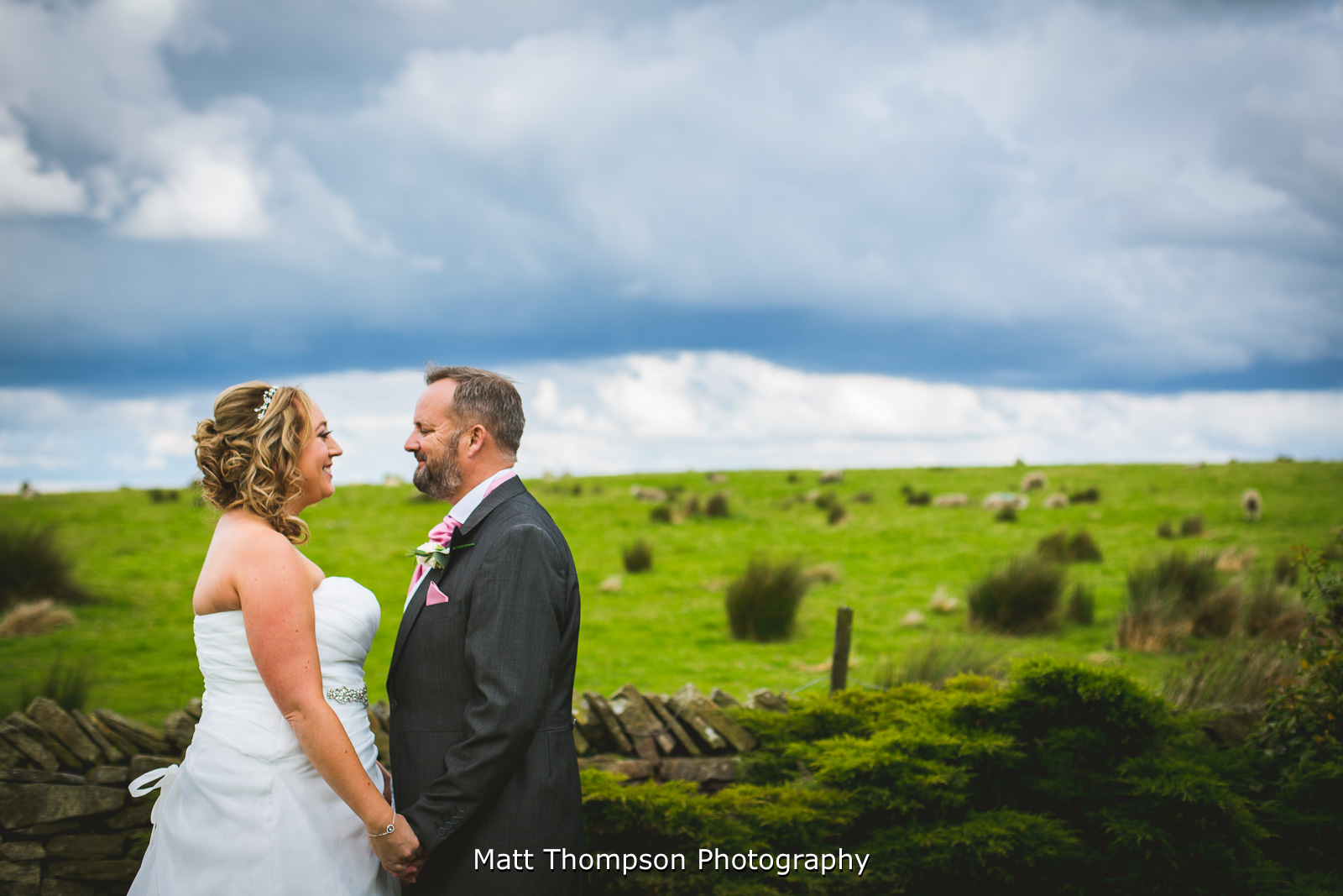 wedding portrait in the yorkshire hills