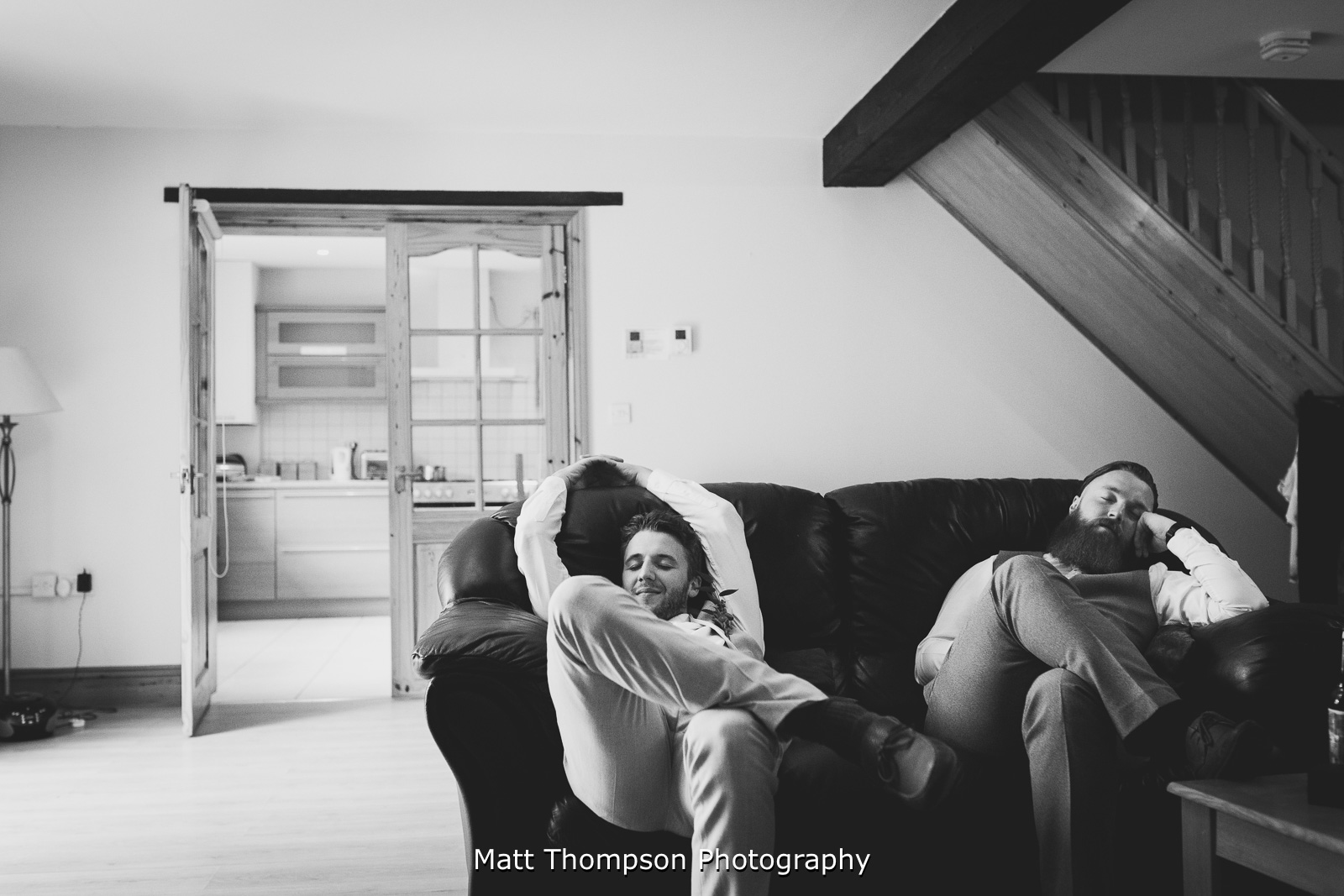 wedding guests sleeping
