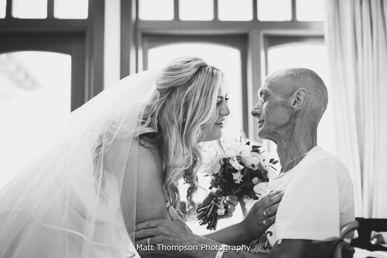 ill dad on wedding day