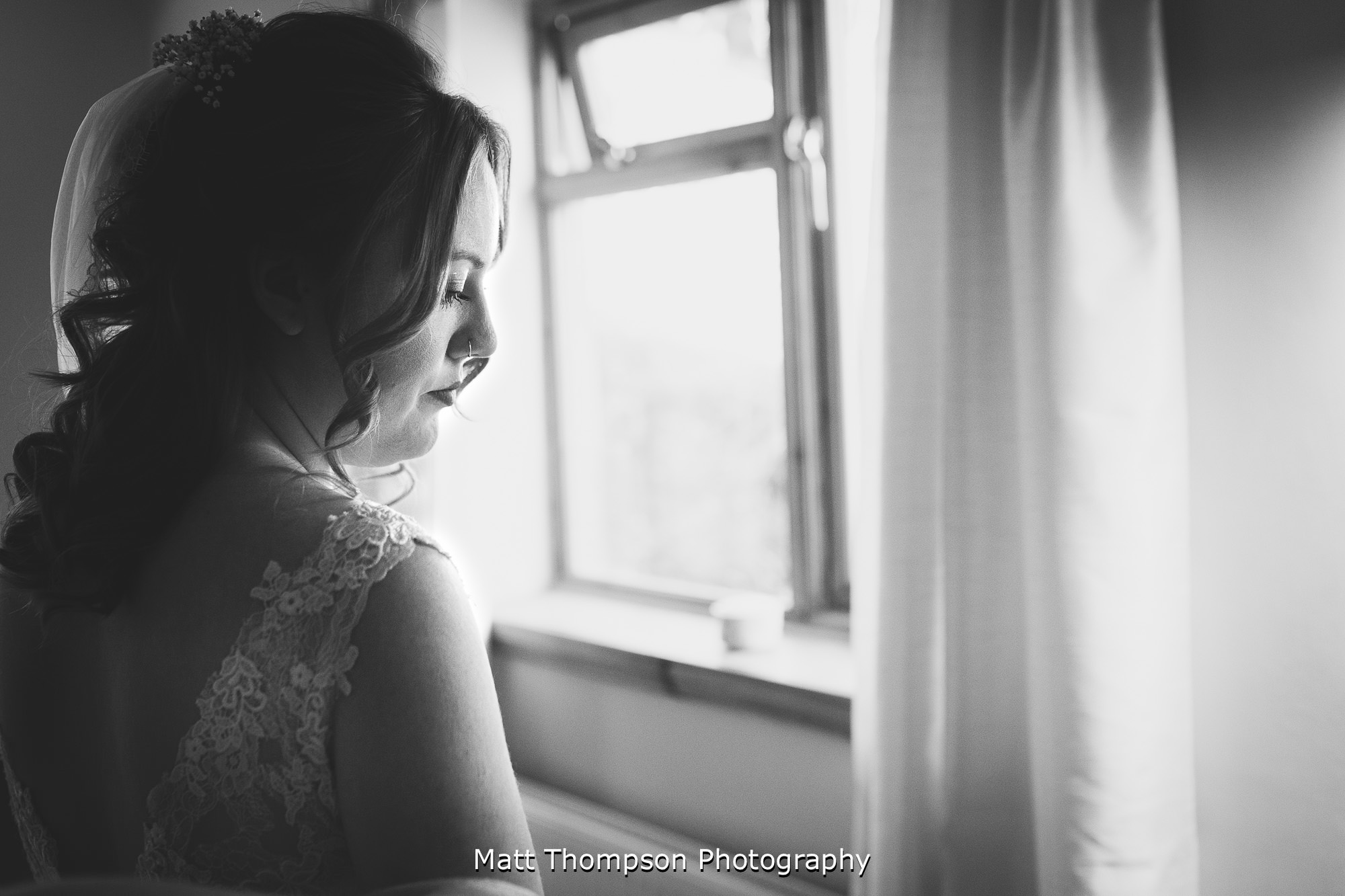 quiet moment with bride