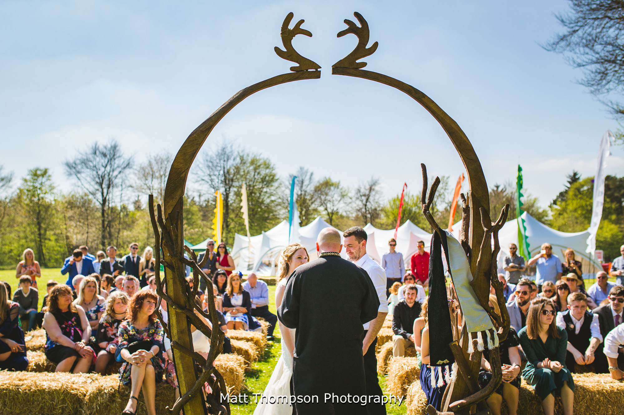handfasting ceremony at dalby forest