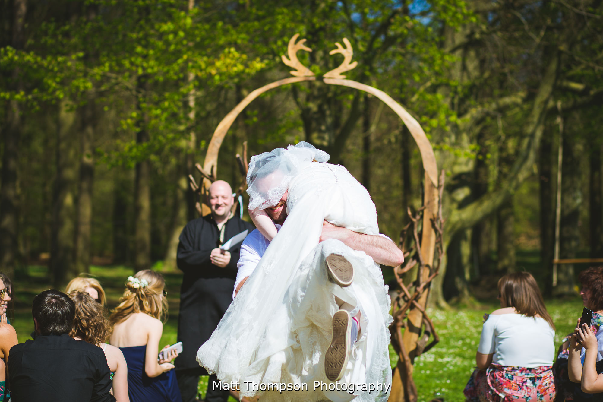 carrying the bride