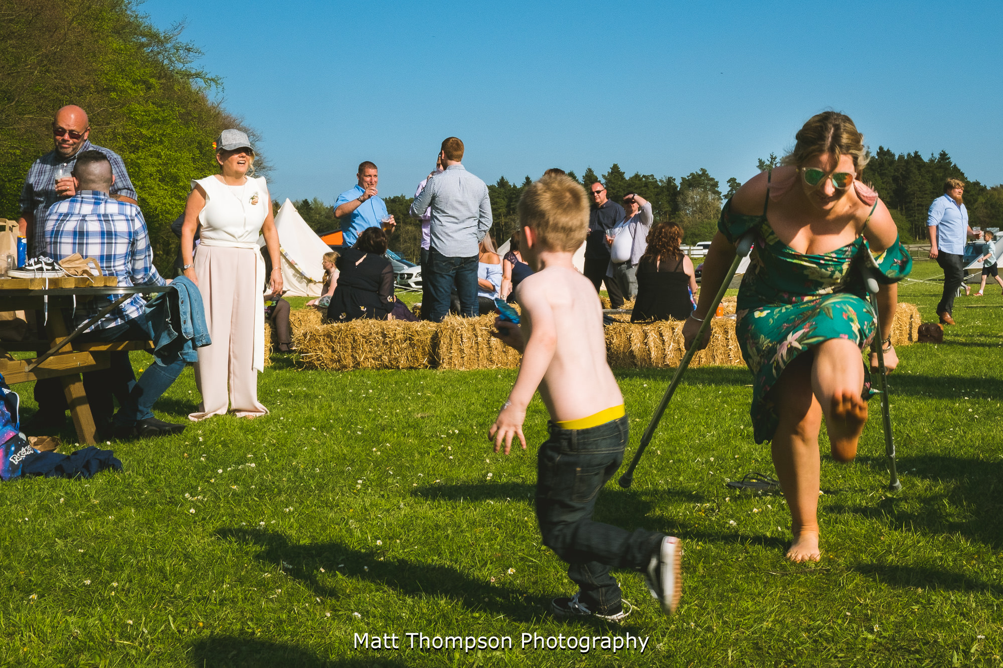 festival wedding in dalby forest