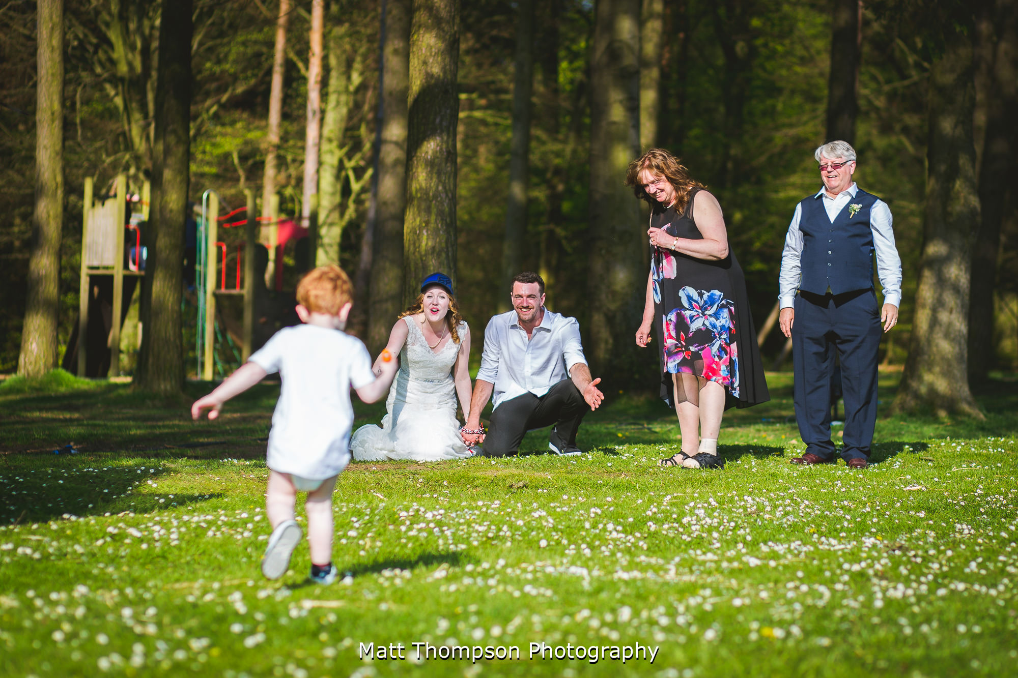 running to parents