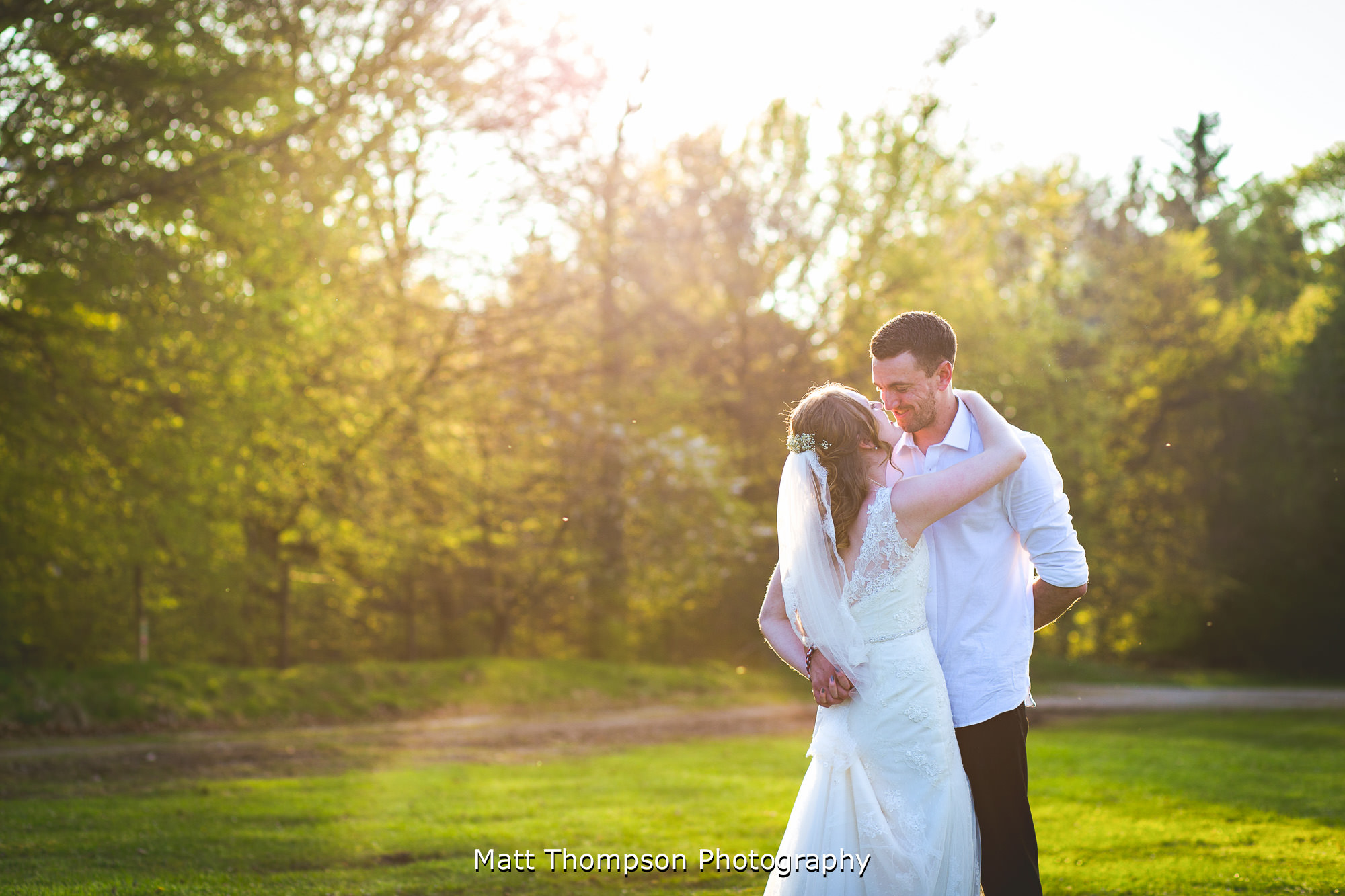 sunset wedding portraits