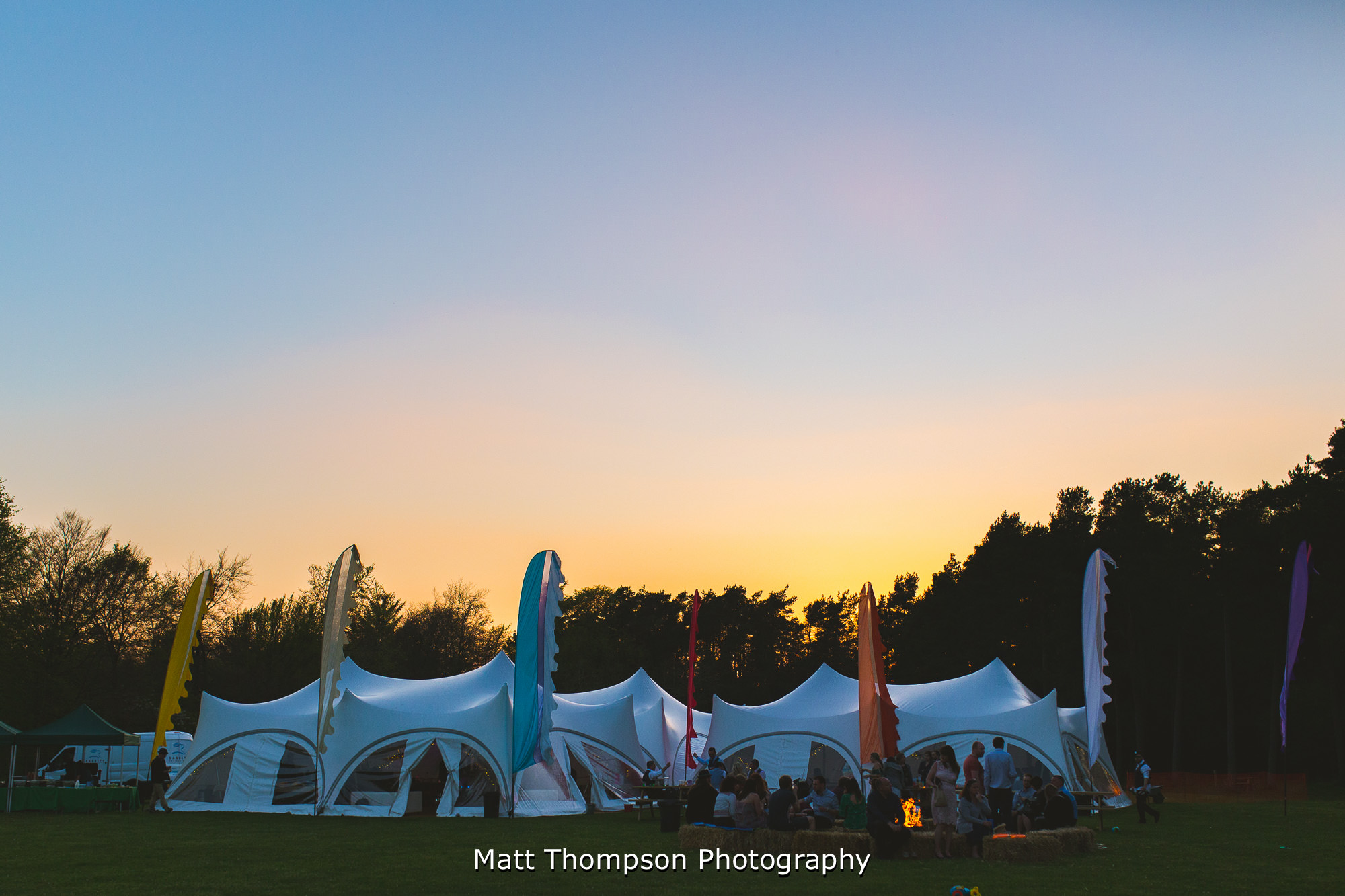 sunset at dalby forest