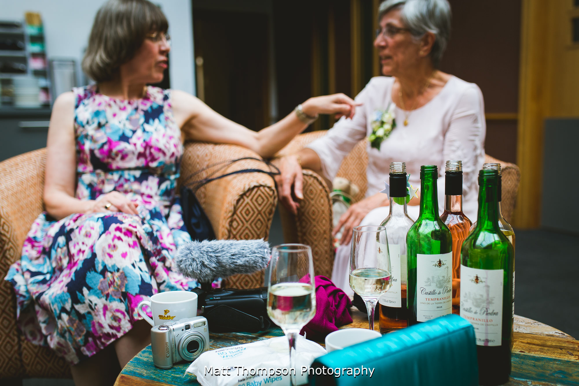 empty wedding wine bottles