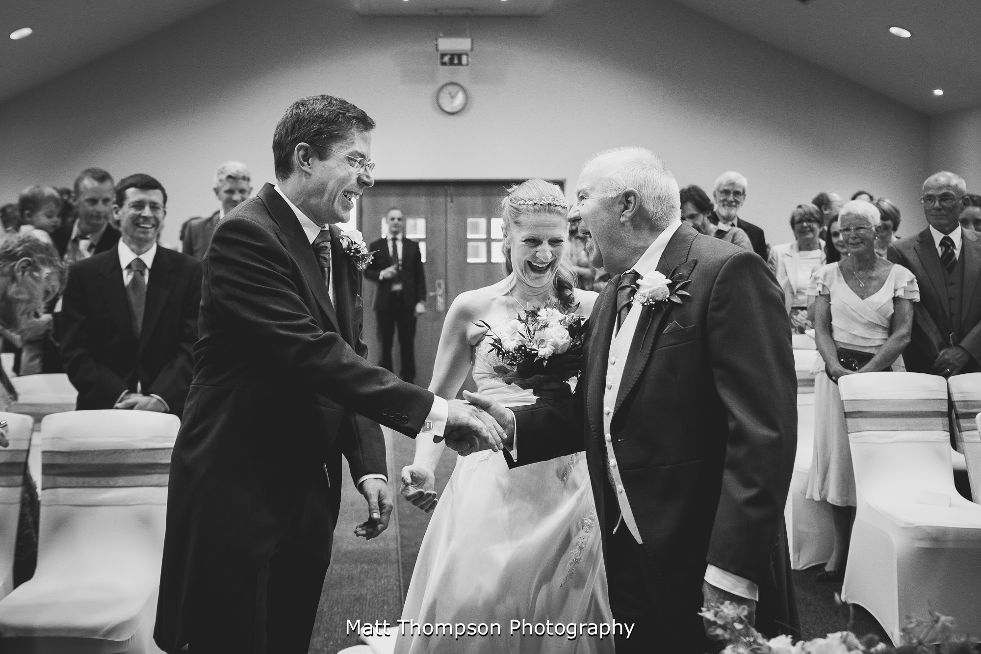 dad giving daughter away