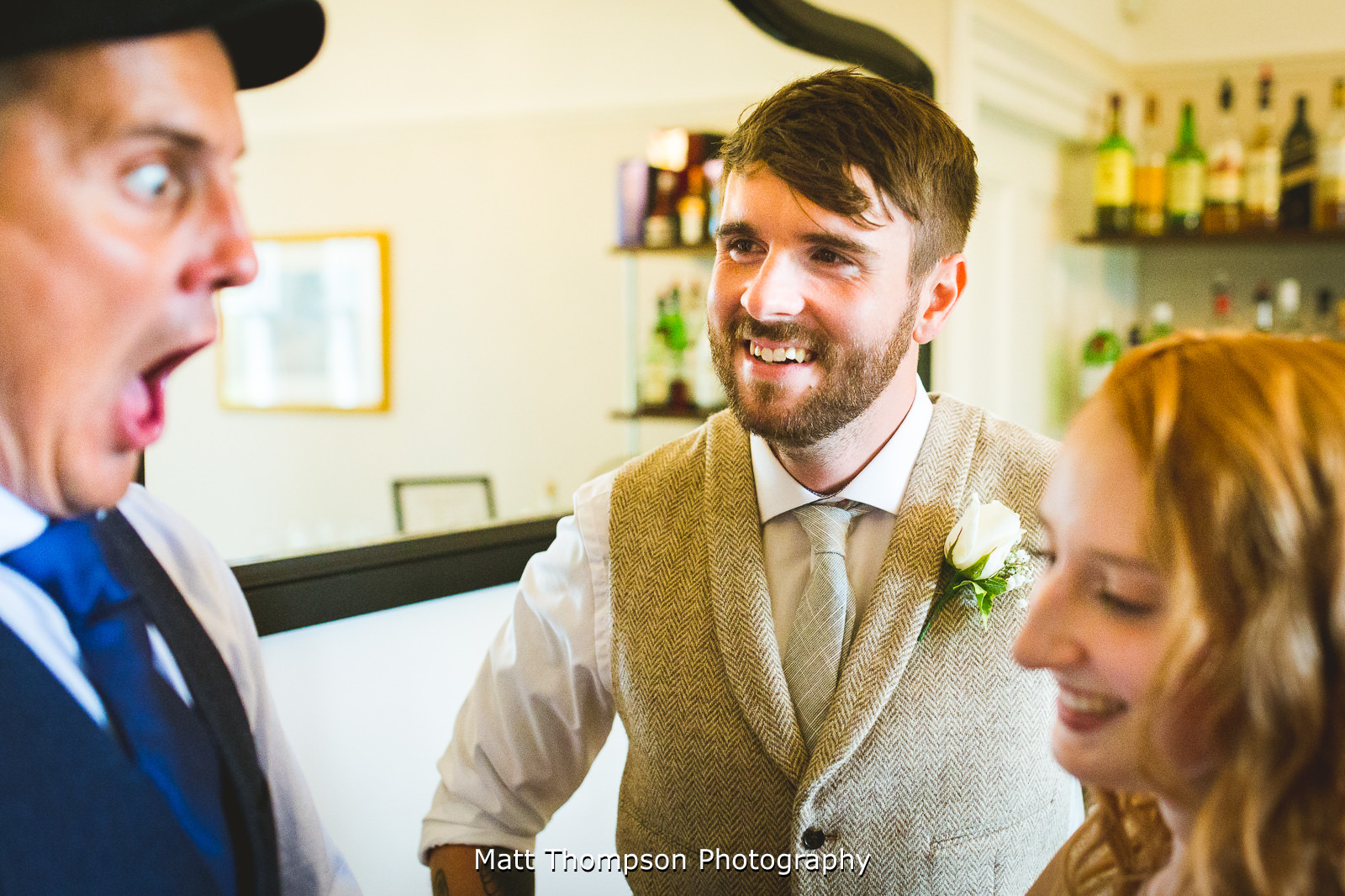 wedding guest in shock