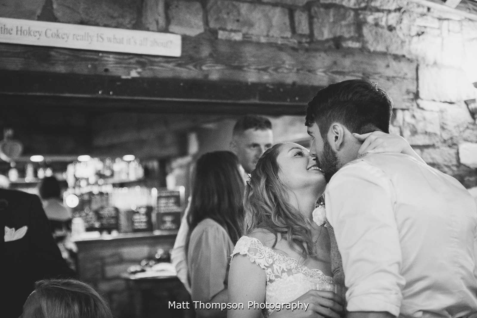 kissing in a yorkshire pub