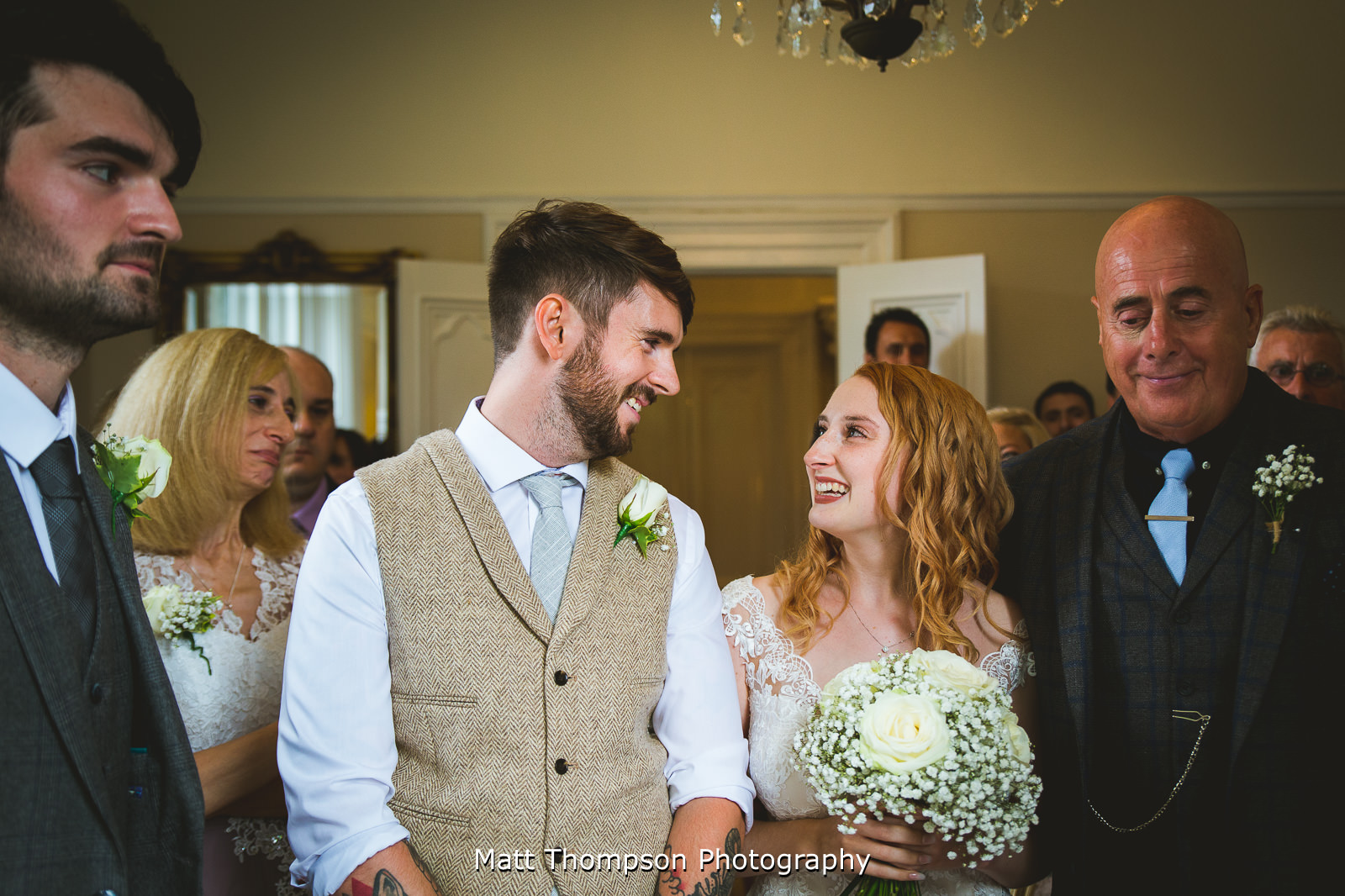 first look at wedding ceremony
