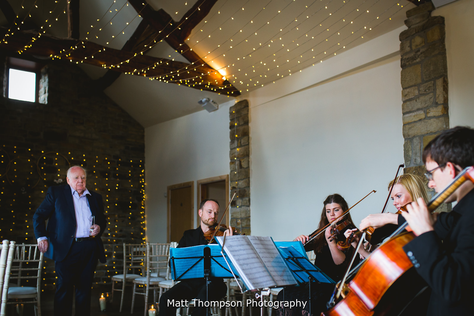 string quartet at wedding