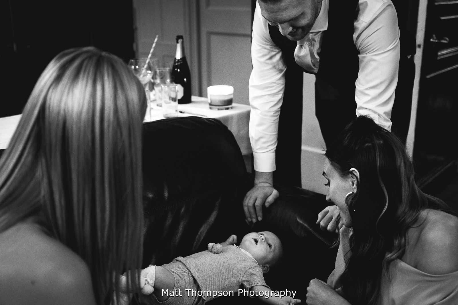 Black and white wedding photos