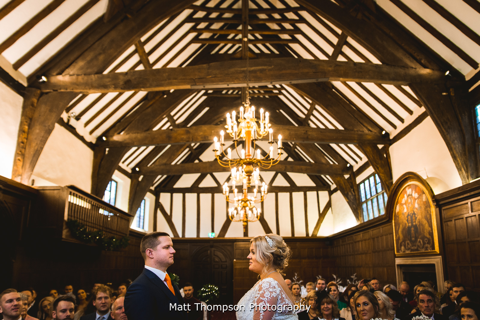Barn wedding ceremony