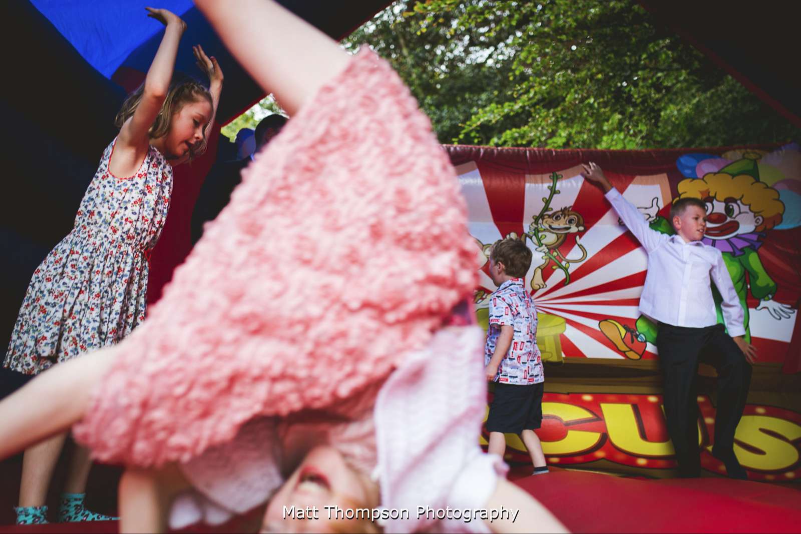 Bouncy castle wedding